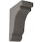 Ekena Millwork 3 1/2"W x 7 1/4"D x 9 1/2"H Bedford Wood Vintage Decor Bracket, Reclaimed Grey BKTWD04X07X10BEGY - alternate 1